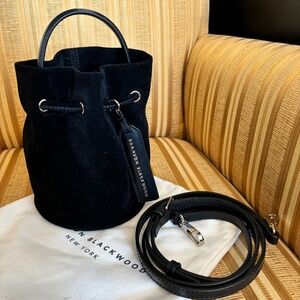 Brandon Blackwood Kamal Bucket Black Suede